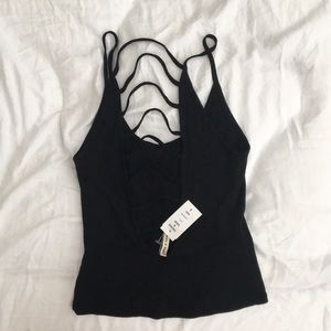 LF Tops - Black strappy ladder tank top LF Tops - Black strappy ladder tank top
